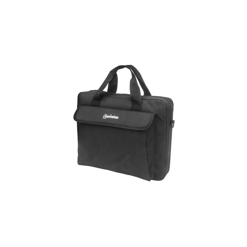 Maletín para Laptop London MANHATTAN 439893 - Negro, Poliéster, 14.1 Pulgadas