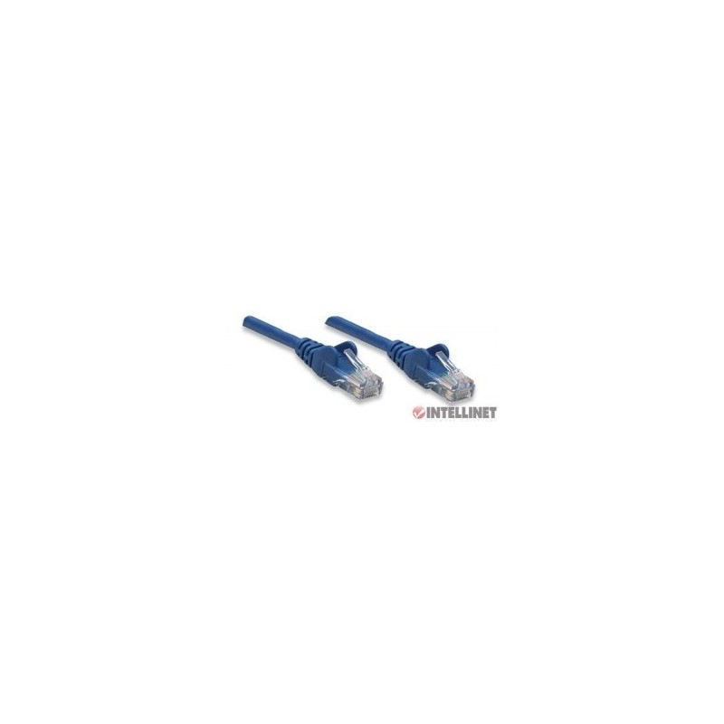 Cable de Red INTELLINET 319874 Cat5e - 7, 5 m, RJ-45, RJ-45, Macho/Macho, Azul