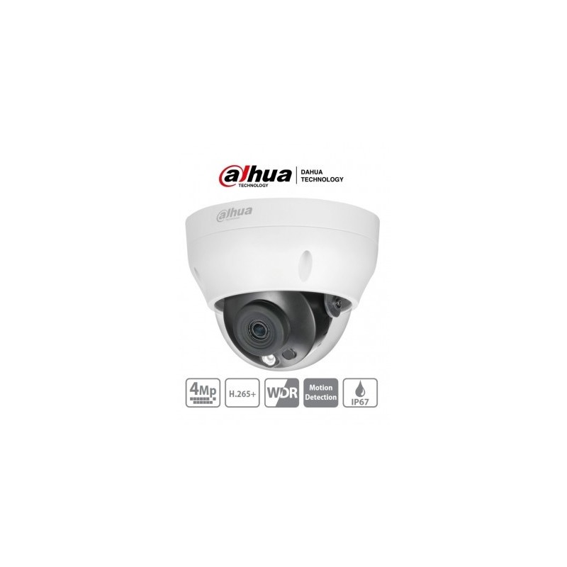 Cámara IP Domo Dahua Technology DH-IPC-HDPW1431R1N-0280B-S4 - 4MP, 2.8 mm