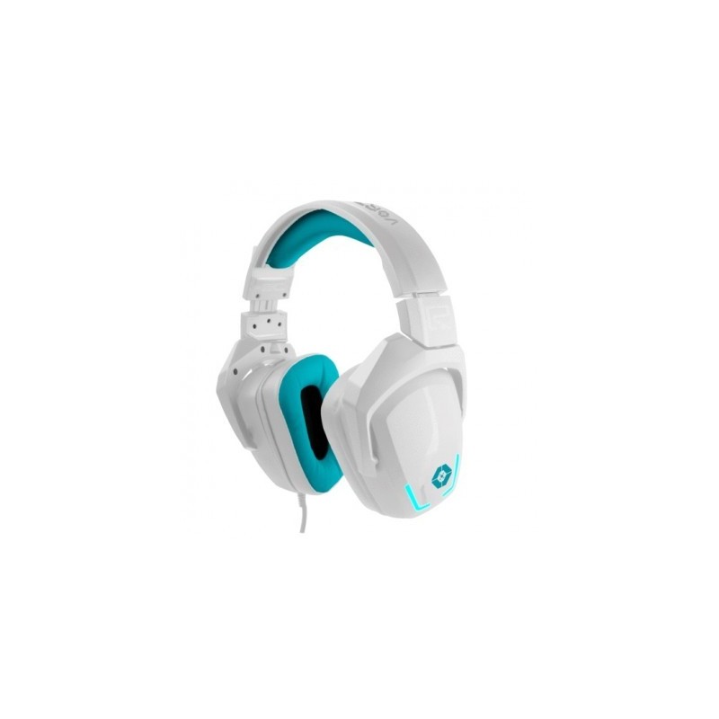 Diadema Gamer VORTRED V-930433 - Blanco/Cian, USB