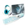 Kit 4en 1 Gamer  VORTRED V-930457 - USB, Juego, Blanco/Cian