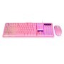 Kit Teclado y Mouse Balam Rush BR-932769 - USB, Rosa, 3600 DPI