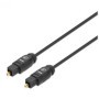 Cable de Audio Digital Optico Toslink  MANHATTAN 356060 - 1 m, Macho / Macho, Negro