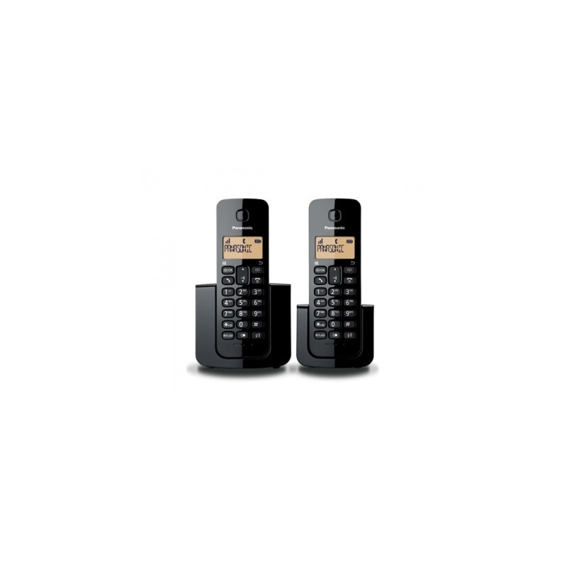 Teléfono Unilineal  PANASONIC KX-TGB112MEB - Negro, LCD