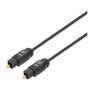 Cable de Audio Digital Optico Toslink  MANHATTAN 356077 - 2 m, Macho / Macho, Negro