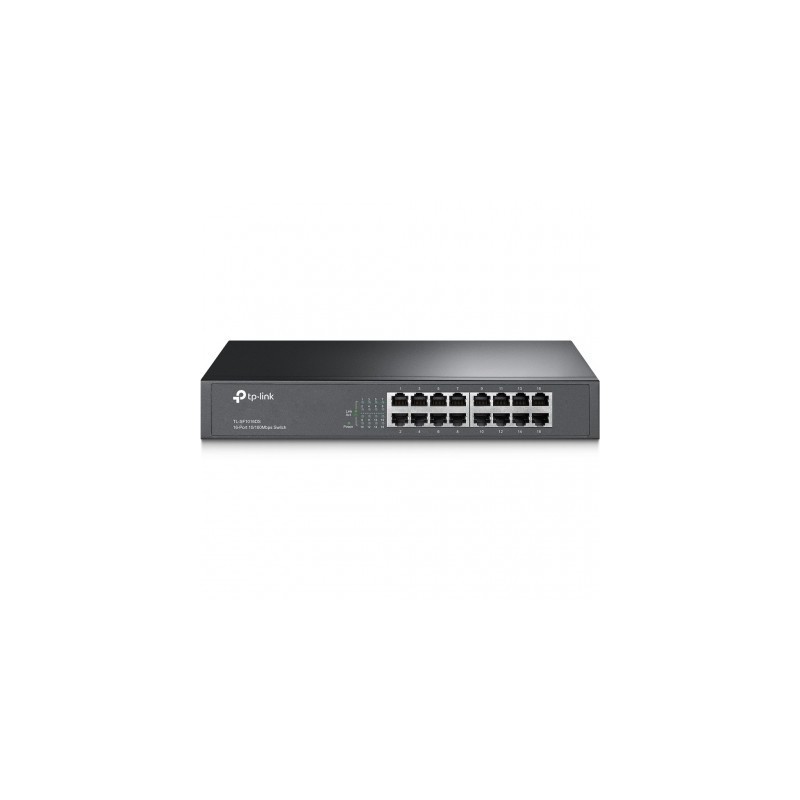 Switch  TP-LINK TL-SF1016DS - Negro, 16, 10/100 Base-T(X)