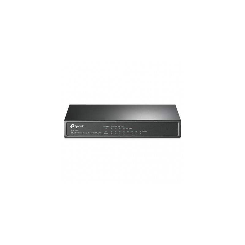 Switch POE  TP-LINK TL-SF1008P - Negro, 53 W