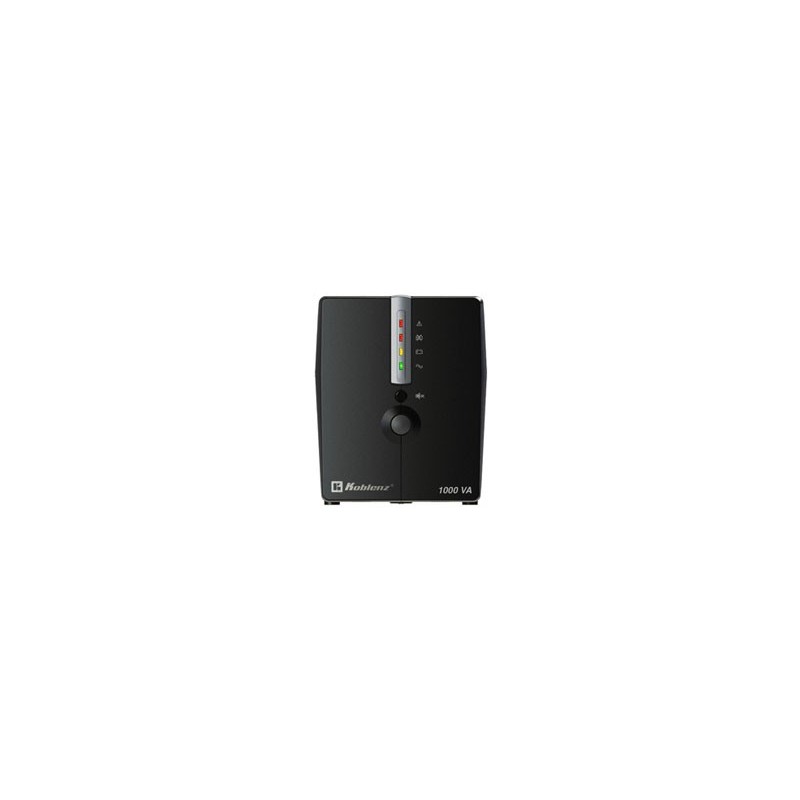 No-Break KOBLENZ 10017 USB/R - 1000 VA, 500 W, 1 h, Negro, Hogar y Oficina