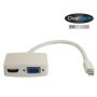 Adaptador Mini DisplayPort  a HDMI / VGA color blanco.  Premium OvalTech -