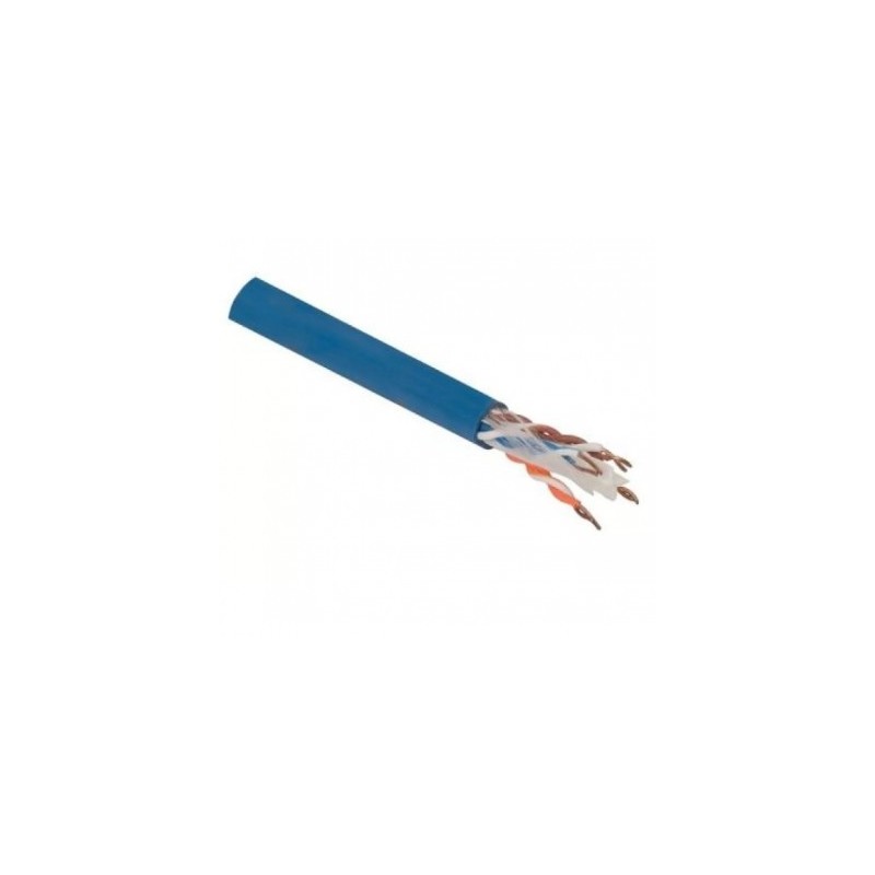 Cable UTP WAM CAT6-AZUL - 305 m, Azul, Interior, 30  cobre