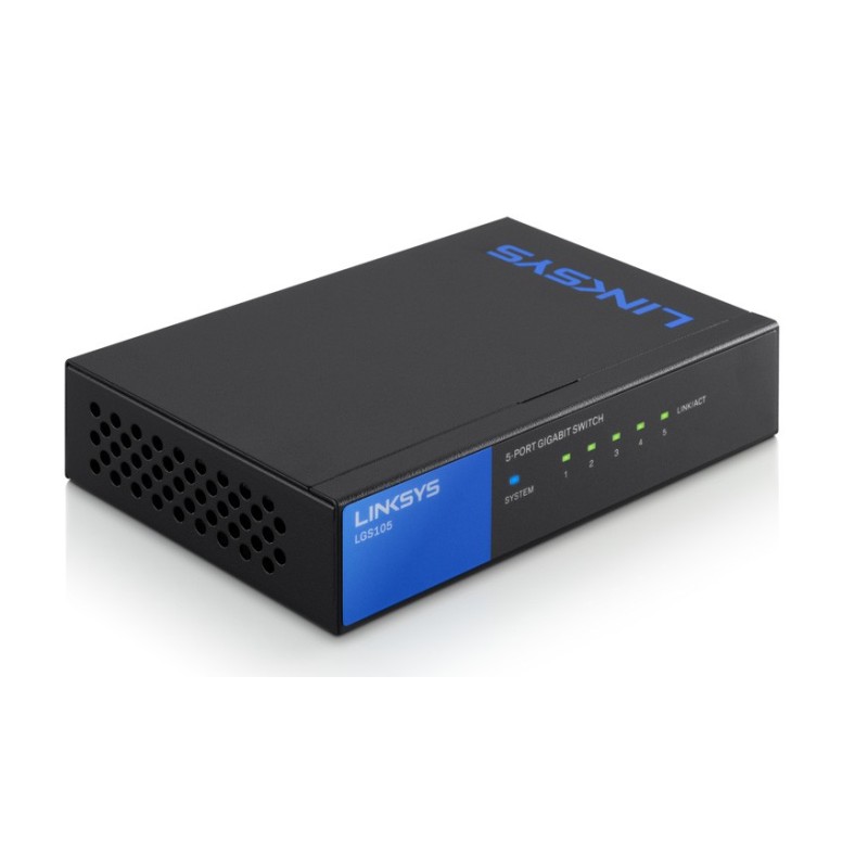 Switch LINKSYS - Negro, 5, 10/100/1000 Base-T(X)