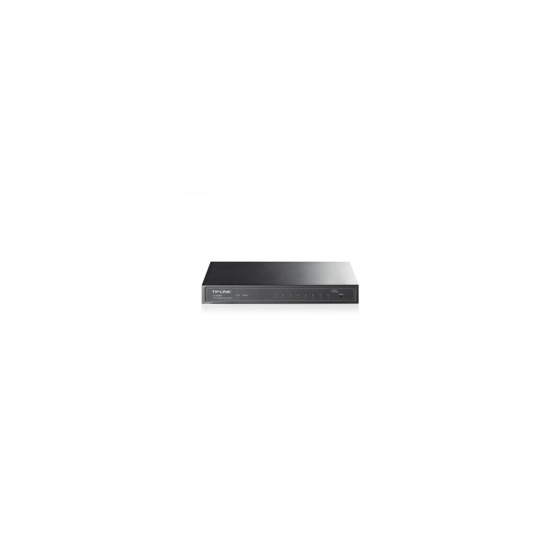 Switch Gigabit Smart 8 Puertos  TP-LINK TL-SG2008 - Negro, 8 puertos