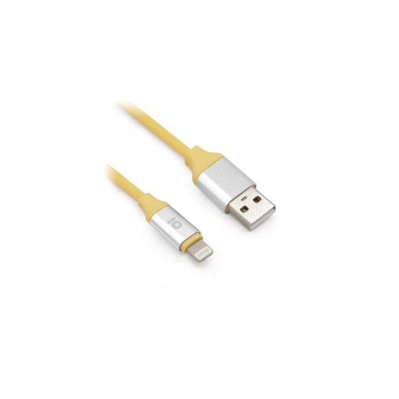 Cable Lightning - PVC, 1.0 m, Amarillo BROBOTIX 651794, USB V2.0., Lightning, Amarillo, 1m