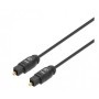 Cable de Audio Digital Optico Toslink MANHATTAN 356084 - 3 m, Macho / Macho, Negro