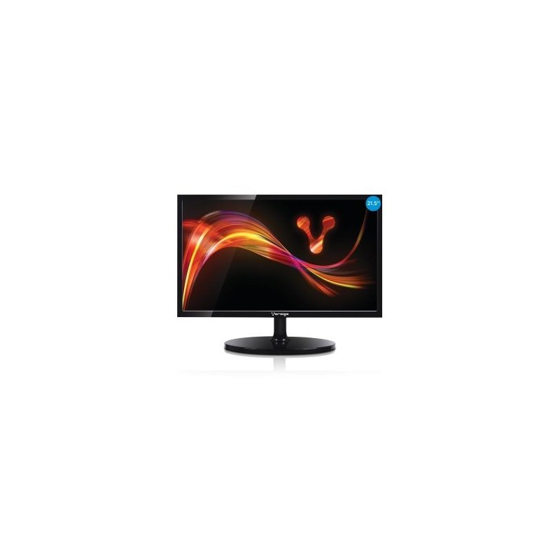 Monitor VORAGO LED-W21-300 - 21.5 pulgadas, 1920 x 1080 Pixeles, 2 ms, Negro, Incluye cable HDMI.