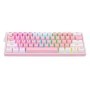 Teclado Mecánico Redragon K616-RGB PW - Rosa y Blanco