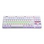 Teclado Mecánico Redragon Kumara White Rainbow - Español, Blanco