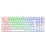 Teclado Mecánico Redragon Kumara White RGB Red Switch -