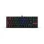 Teclado Mecánico Redragon Kumara RGB Blue Switch - Español, Negro, RGB