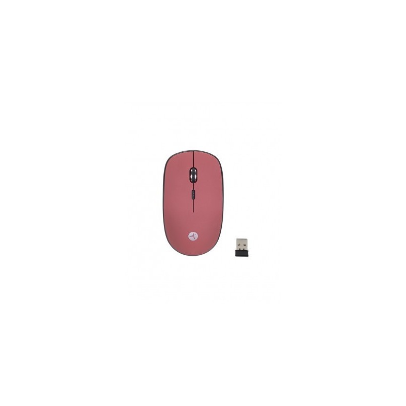 Mouse Inalámbrico  TECHZONE TZMOUINA03 - Rojo, Inalámbrico, 1200 DPI