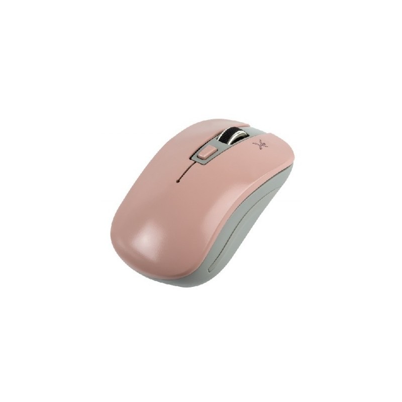 Mouse Inalámbrico PERFECT CHOICE Essentials - Rosa, Inalámbrico, 800/1200/1600 DPI