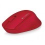 Mouse LOGITECH M280 - Rojo, 3 botones, USB, Óptico, 1000 DPI