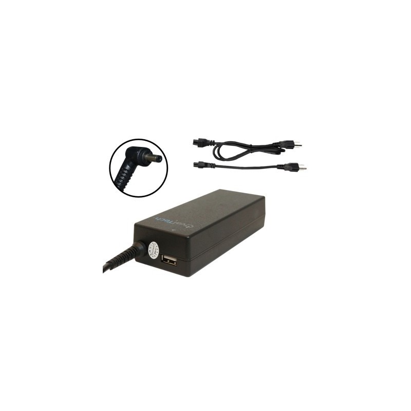 Adaptador de Corriente OVALTECH - Negro, 19V/1.75AH + USB Batería