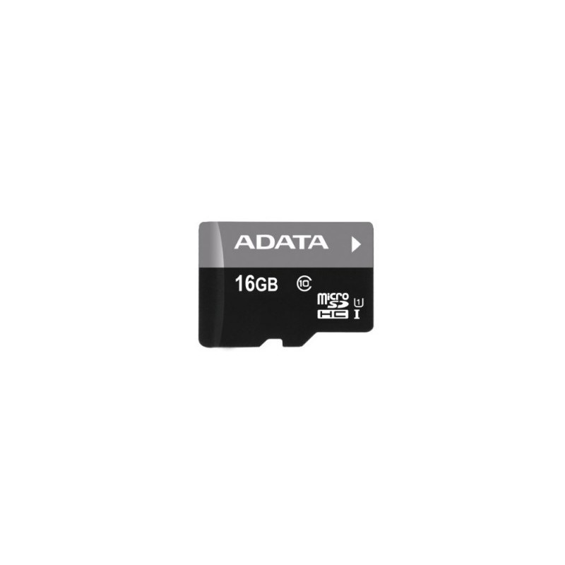 Memoria Micro SD ADATA Pemier Pro UHS-I U1 - 16 GB, 30 MB/s, 10 MB/s, Negro, Gris