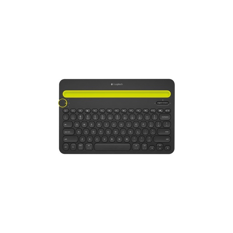 Teclado LOGITECH K480 - Negro, QWERTY, Inalámbrico, Bluetooth