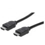 Cable HDMI MANHATTAN - 10 m, HDMI, HDMI, Macho/Macho, Negro