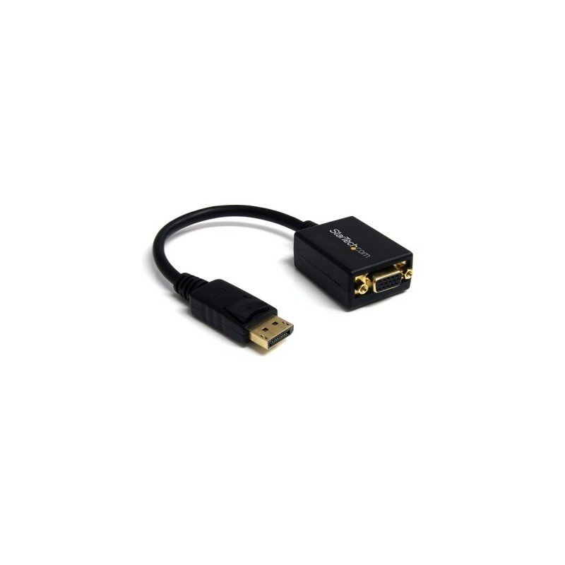 Convertidor DisplayPort a VGA StarTech.com - DisplayPort, VGA, Macho/hembra, Negro, 0, 36 m