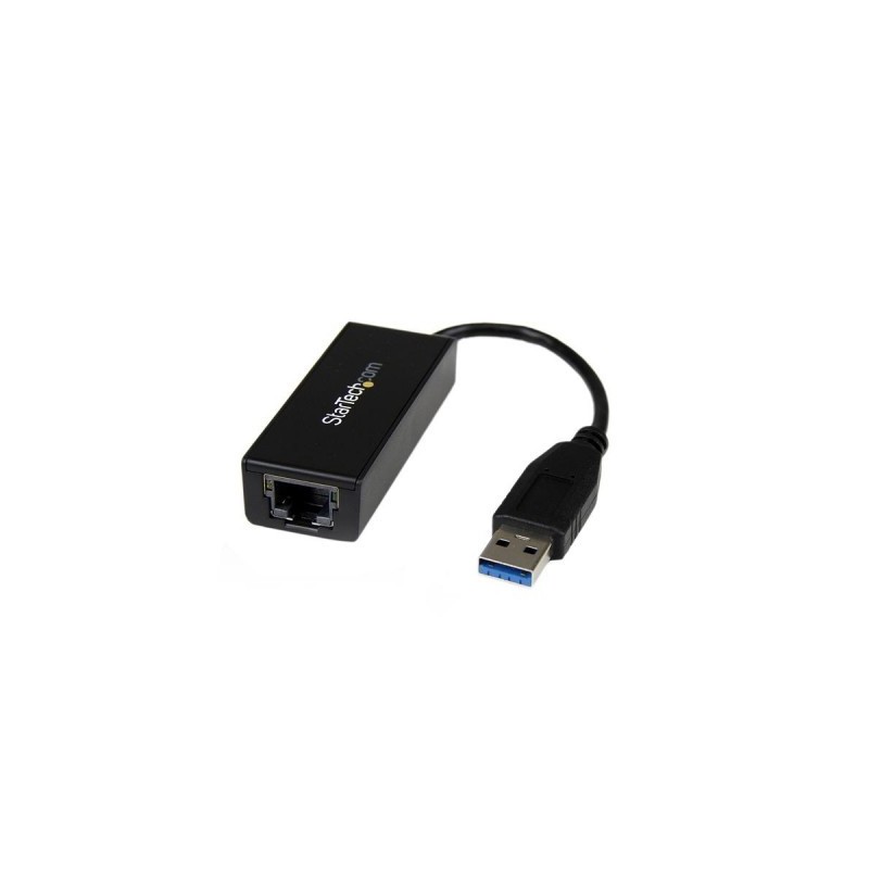 Tarjeta de Red Externa StarTech.com - USB 3.0, RJ/45, Macho/hembra, Negro