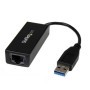 Tarjeta de Red Externa StarTech.com - USB 3.0, RJ/45, Macho/hembra, Negro