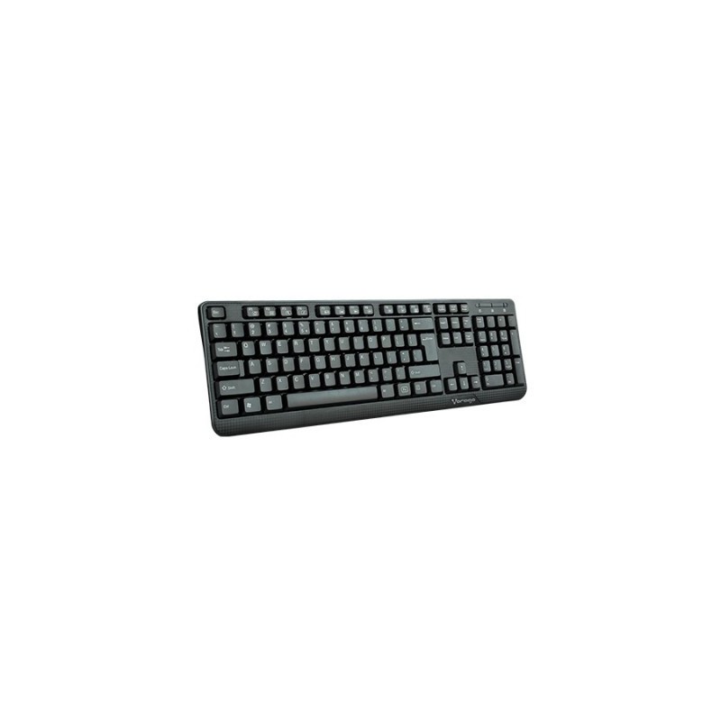 Teclado Alámbrico VORAGO - KB-102 USB, Alámbrico, Universal, teclas FN Multimedia, Negro.