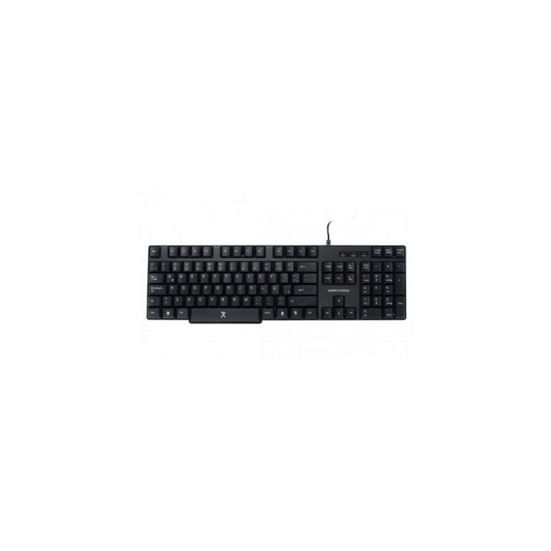 Teclado Alámbrico PERFECT CHOICE - USB, QWERTY, Alámbrico, Universal, Negro