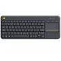 Wireless Touch Keyboard LOGITECH K400 PLUS - Negro, Inalámbrico