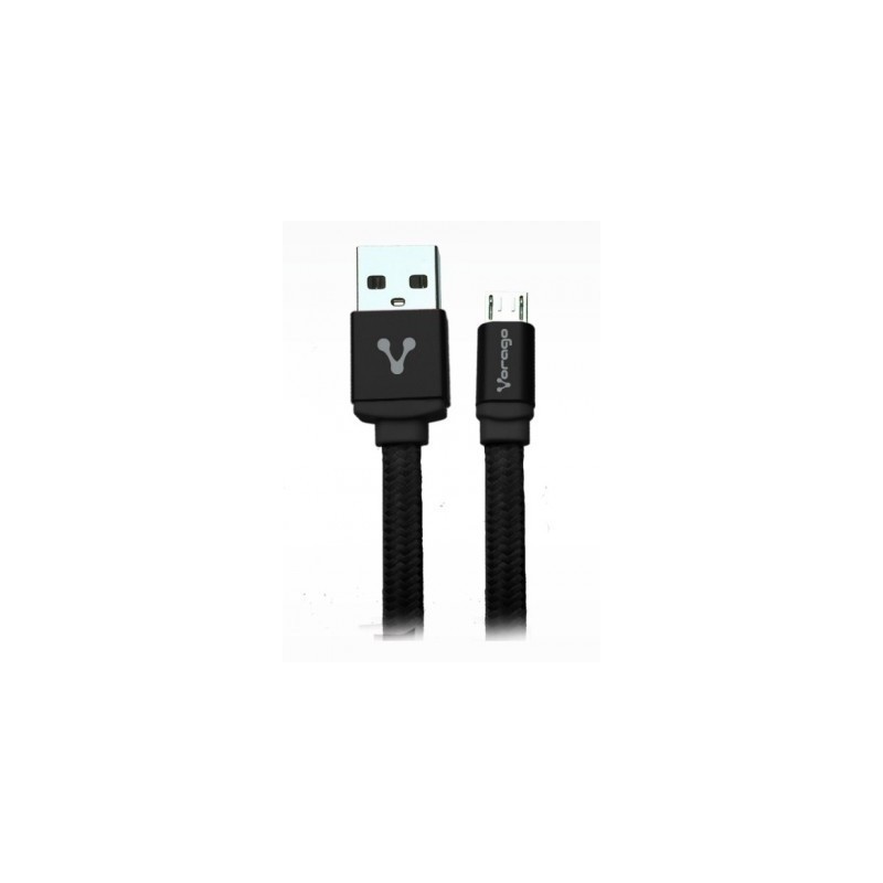 Cable USB VORAGO CAB-113 - Micro USB, 1 m, Negro